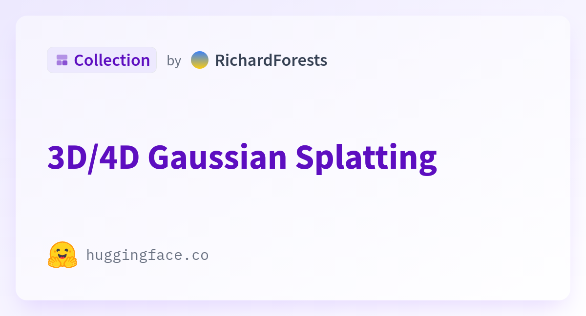 D D Gaussian Splatting A Richardforests Collection