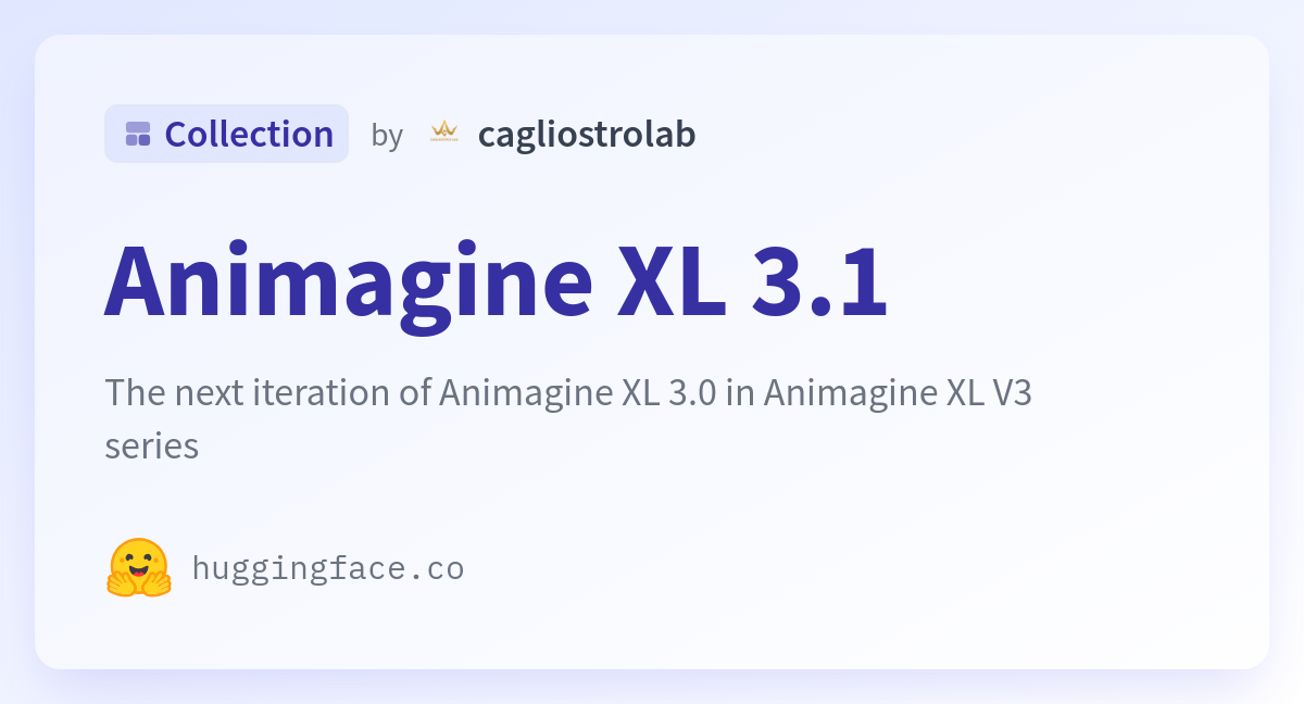 Animagine XL 3 1 A Cagliostrolab Collection