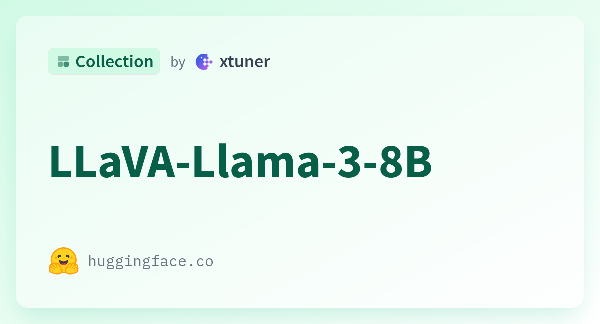 Llava Llama B A Xtuner Collection