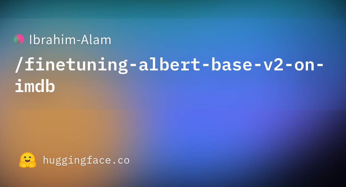 Ibrahim Alam Finetuning Albert Base V On Imdb Training Metrics