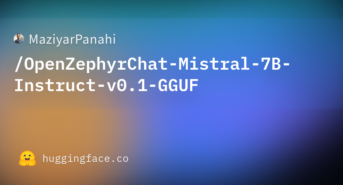 Maziyarpanahi Openzephyrchat Mistral B Instruct V Gguf At Main