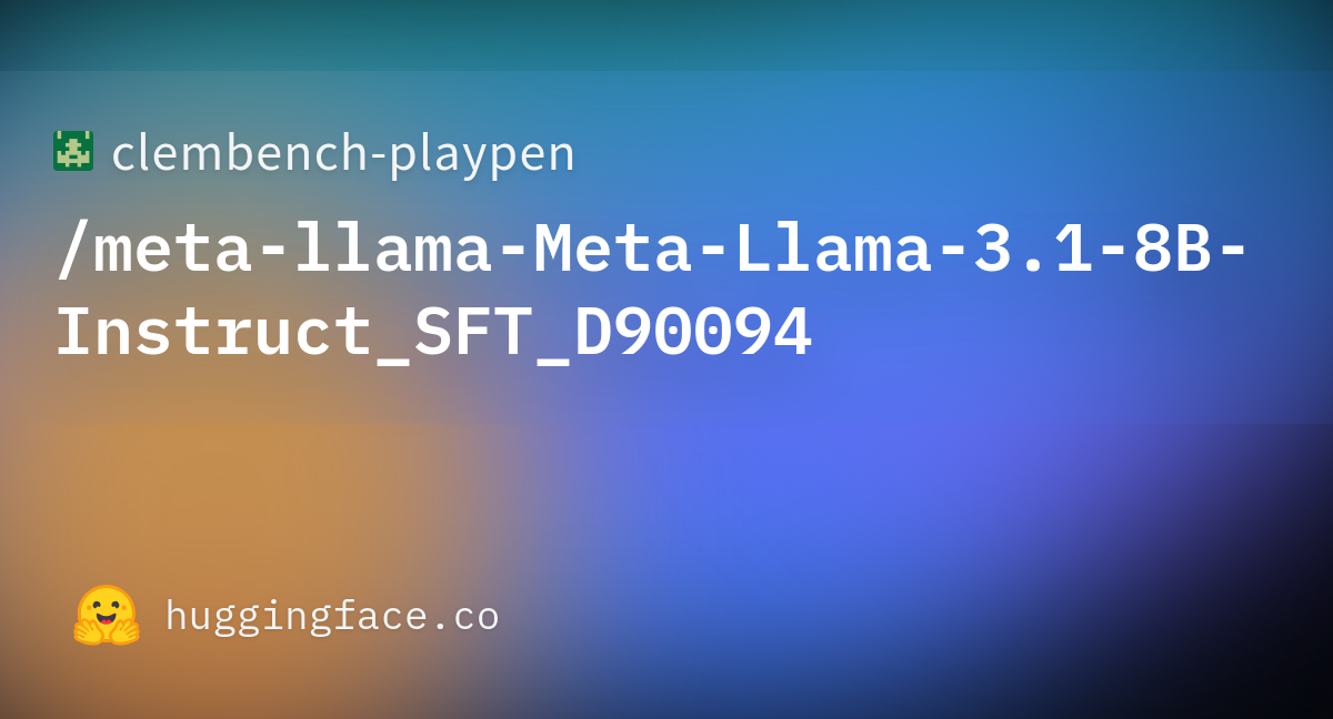 Adapter Model Safetensors Clembench Playpen Meta Llama Meta Llama