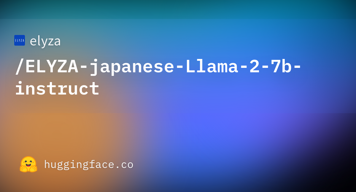 Elyza Elyza Japanese Llama B Instruct Hugging Face