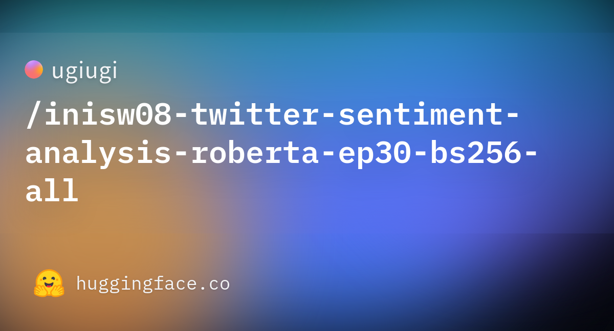 Ugiugi Inisw Twitter Sentiment Analysis Roberta Ep Bs All