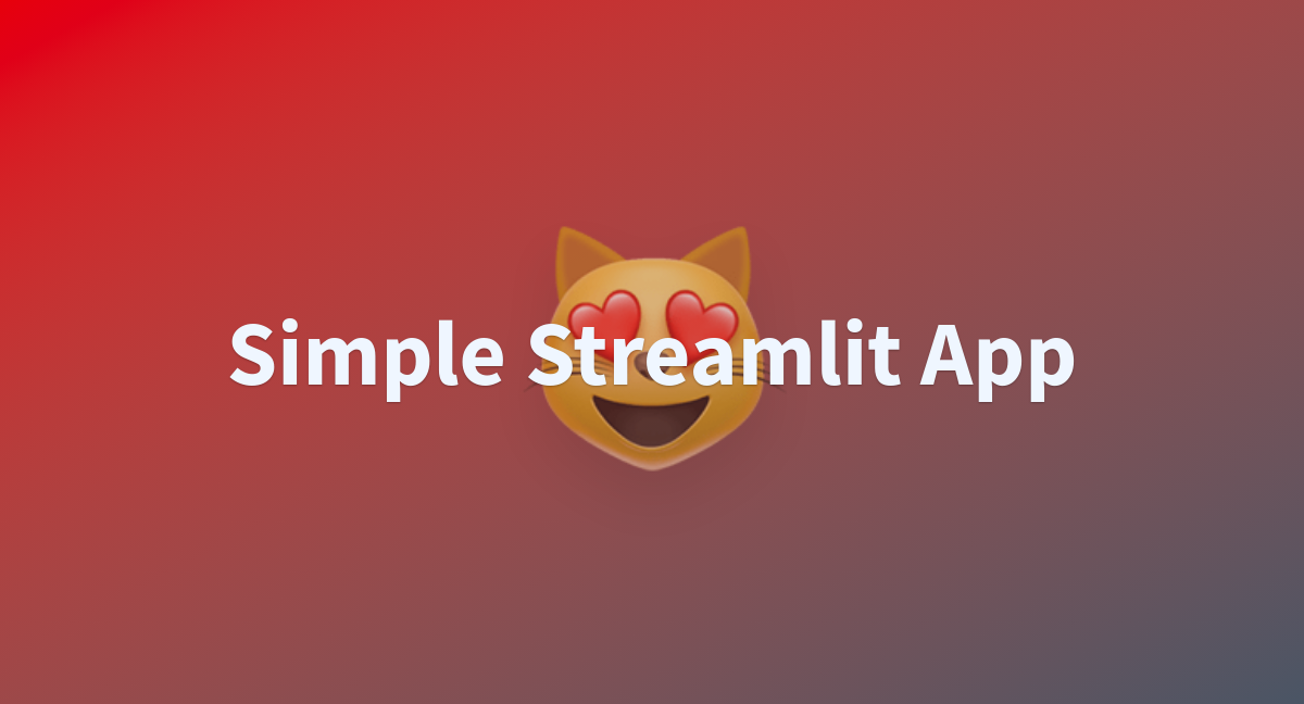 Simple Streamlit App A Hugging Face Space By Docentapris