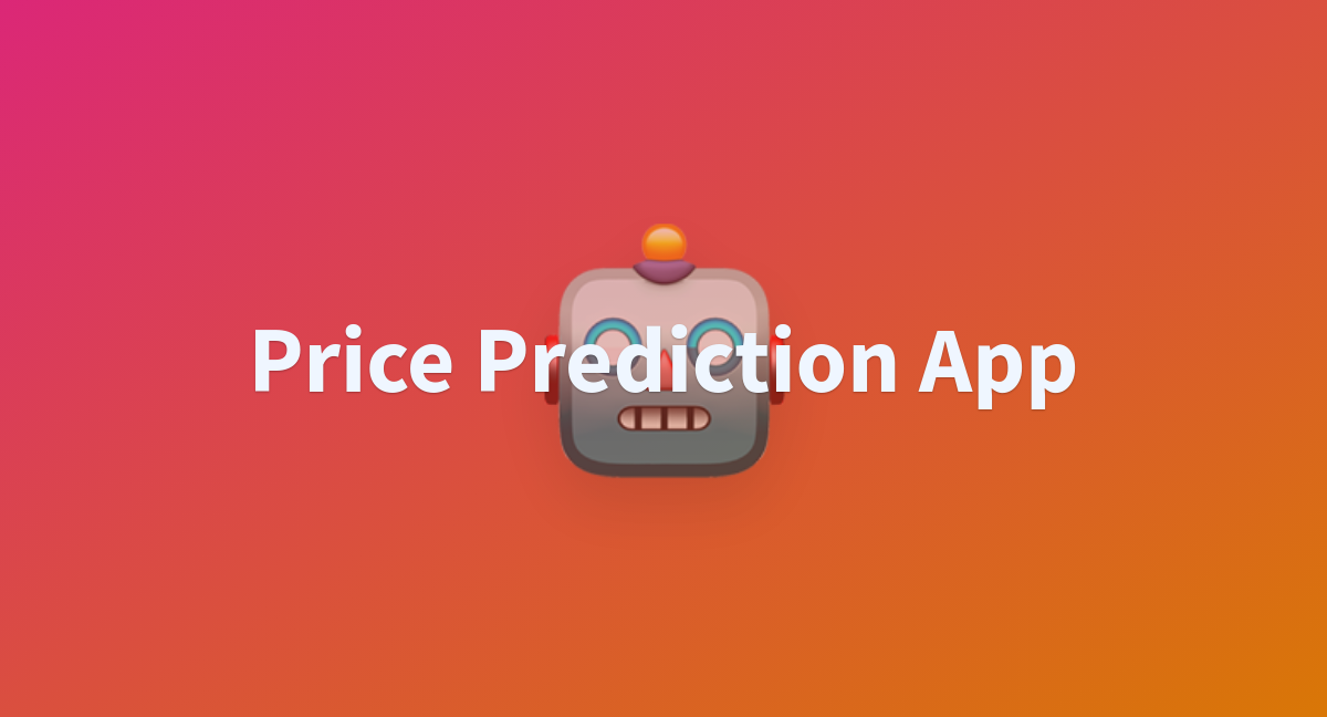 Price Prediction App A Hugging Face Space By Felipezn