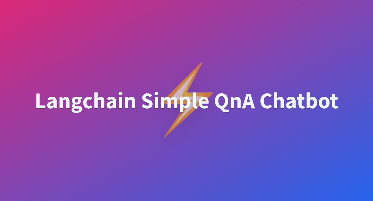 Langchain Simple QnA Chatbot A Hugging Face Space By JaniShubh