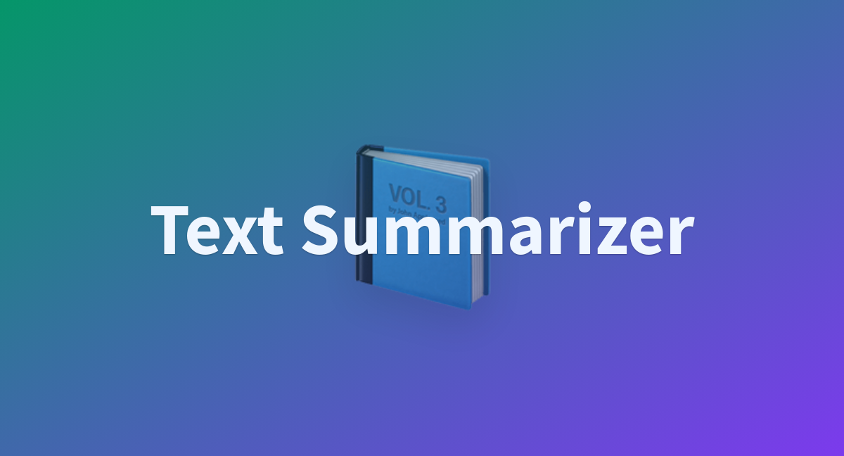 Text Summarizer A Hugging Face Space By Yashwanthyarabati