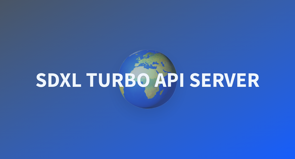 Sdxl Turbo Api Server A Hugging Face Space By Jbilcke Hf