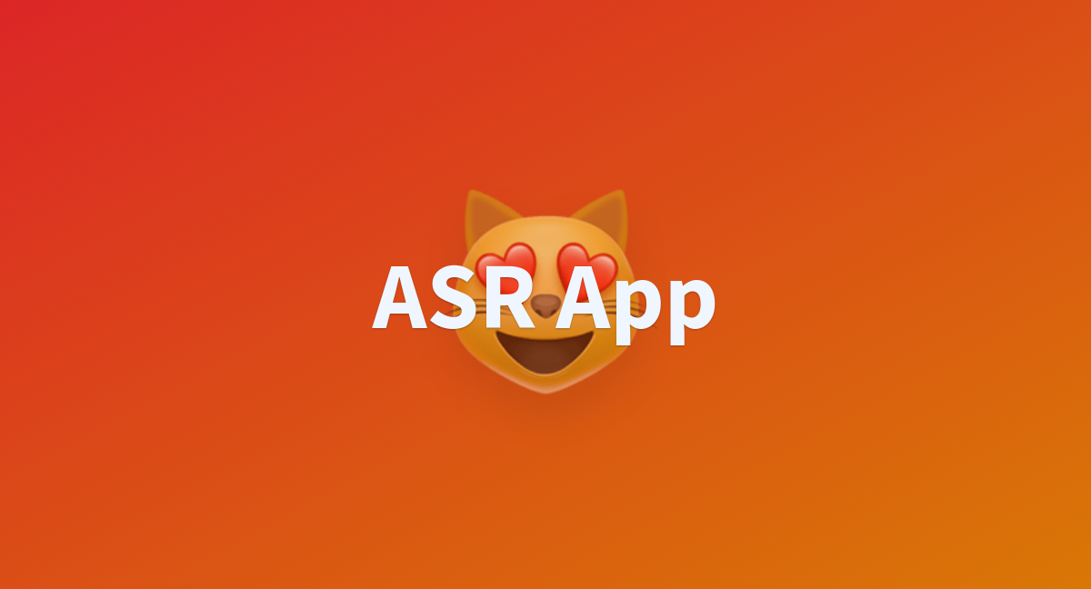 Asr App A Hugging Face Space By Matteocirca