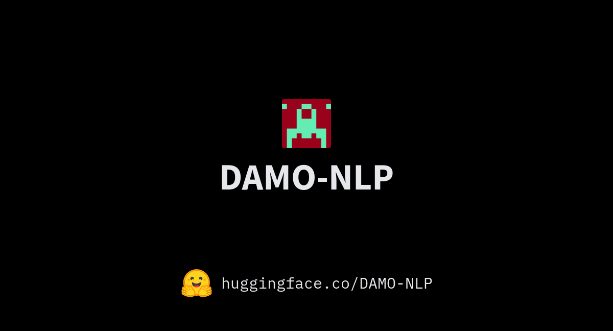 DAMO-NLP (NLP Team At Alibaba DAMO Academy)