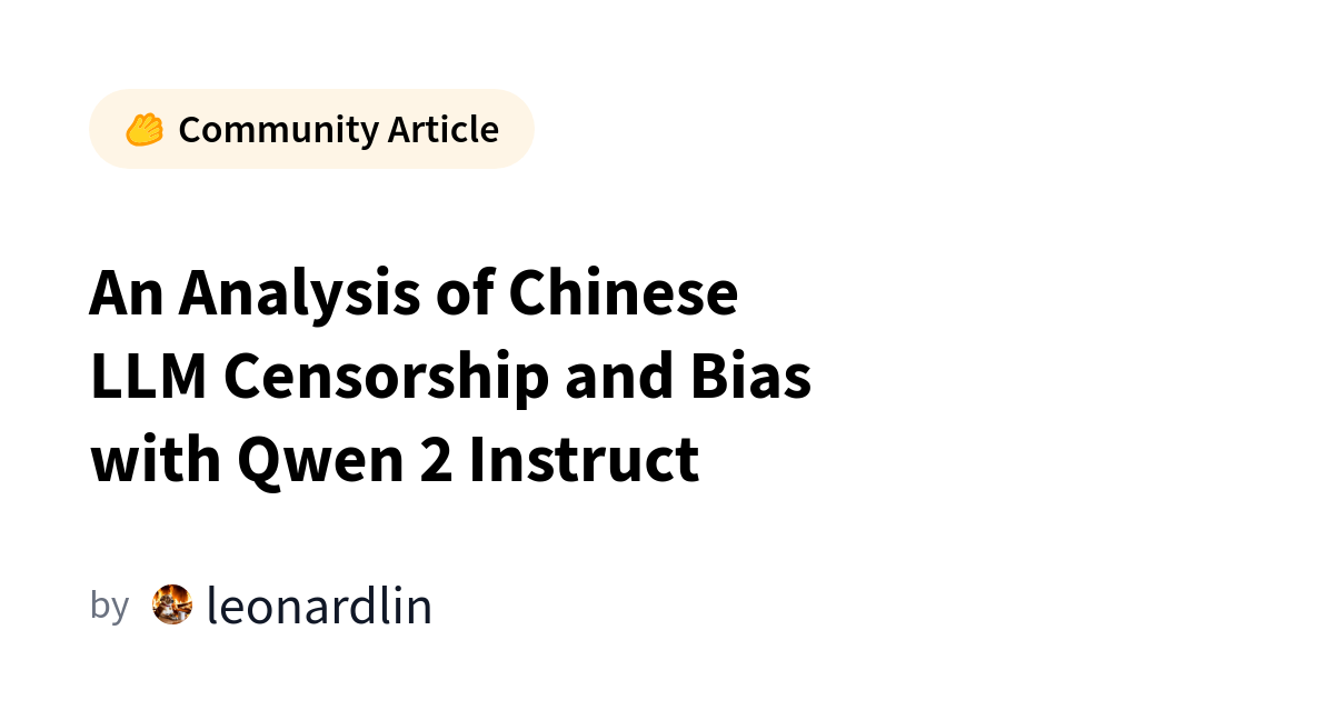    				  				China Censorship 									 								deccp Dataset 									 								Refusals 									 								CCP-Aligned Answers 									 								Chine