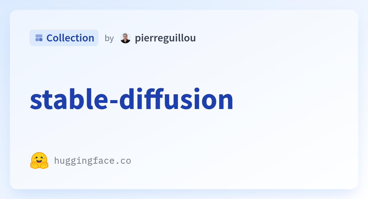 stable-diffusion - a pierreguillou Collection