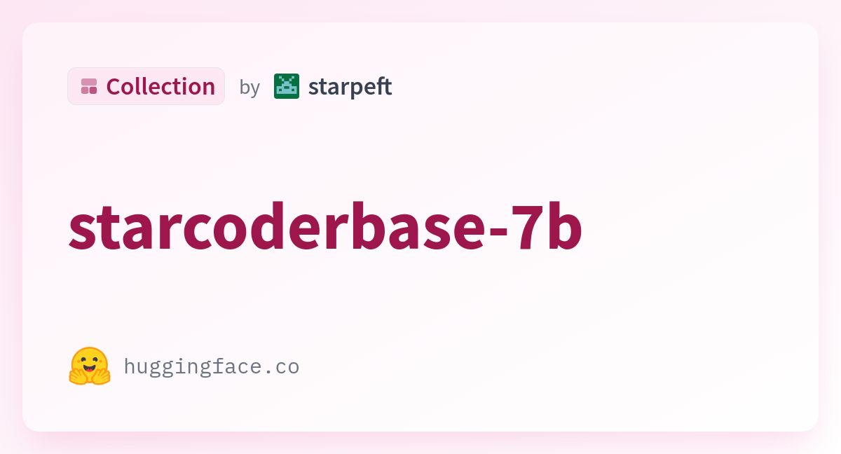 Starcoderbase-7b - A Starpeft Collection