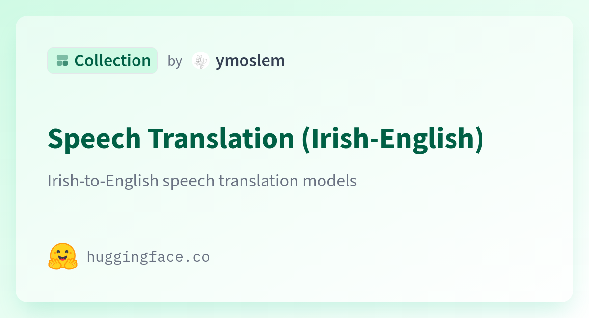 Speech Translation Irish English A Ymoslem Collection speech-translation-irish-english-a-ymoslem-collection