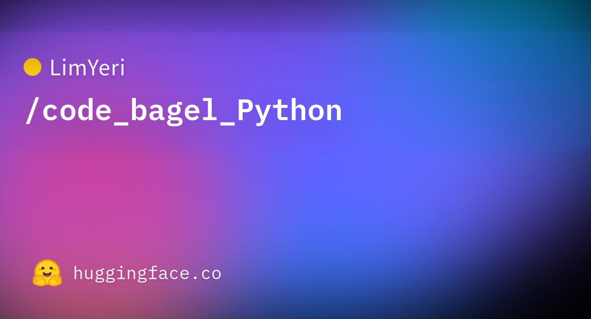 LimYeri/code_bagel_Python · Datasets at Hugging Face