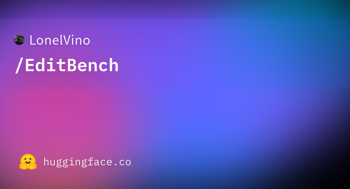 Lonelvino editbench at main