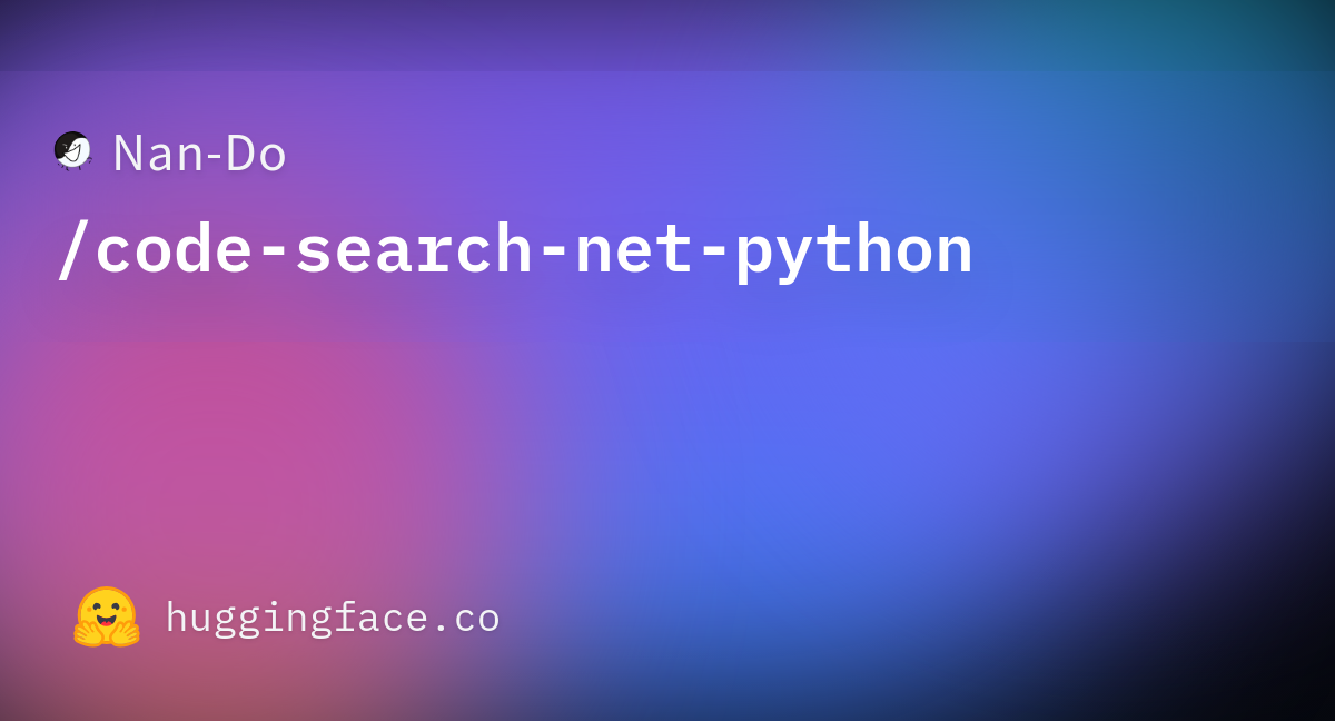 nan-do-code-search-net-python-datasets-at-hugging-face