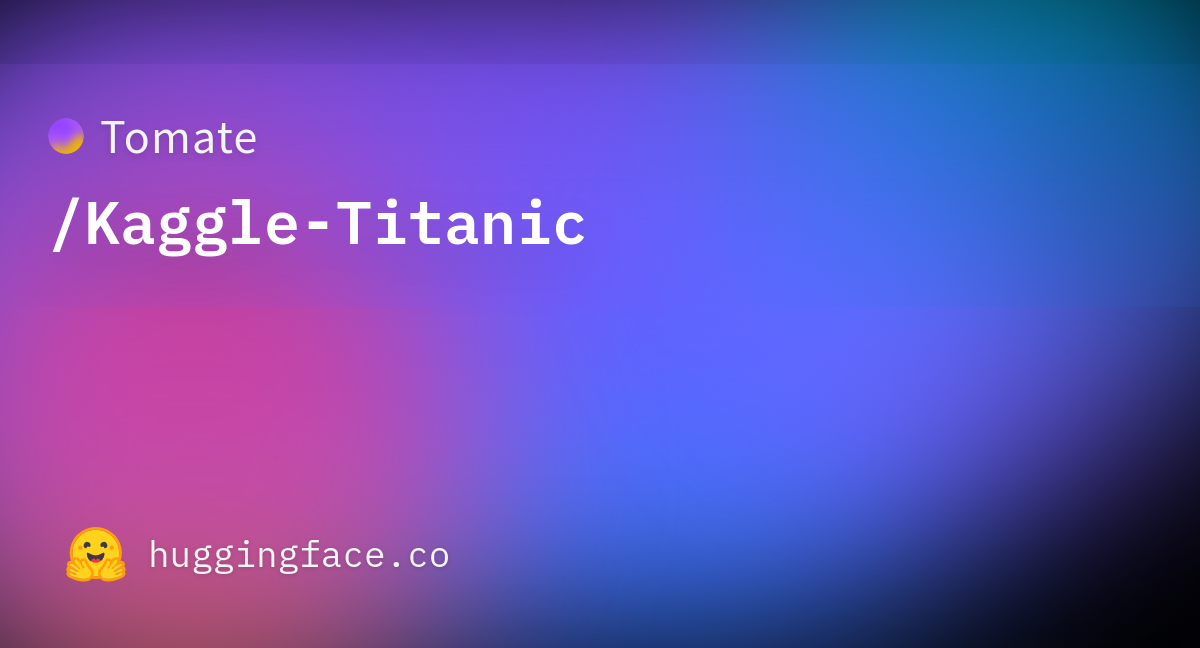 Tomate kaggle titanic at main