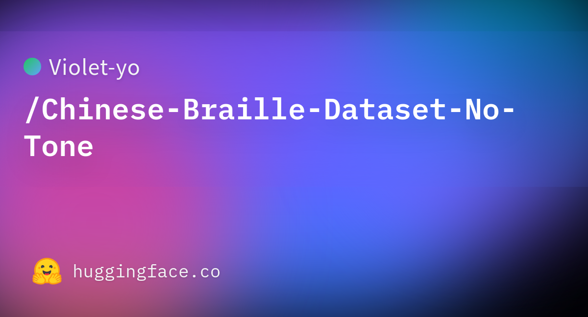 Violet-yo/Chinese-Braille-Dataset-No-Tone · Datasets at Hugging Face