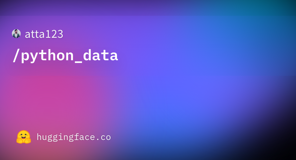 atta123/python_data · Datasets at Hugging Face