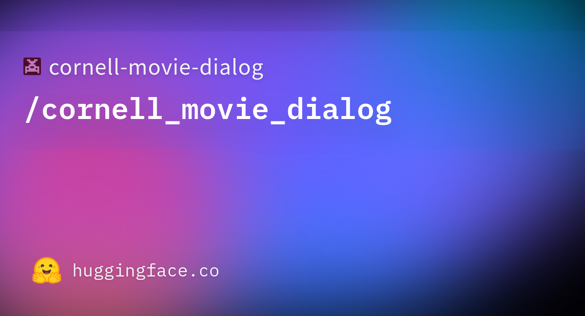 cornell-movie-dialog-cornell-movie-dialog-at-main