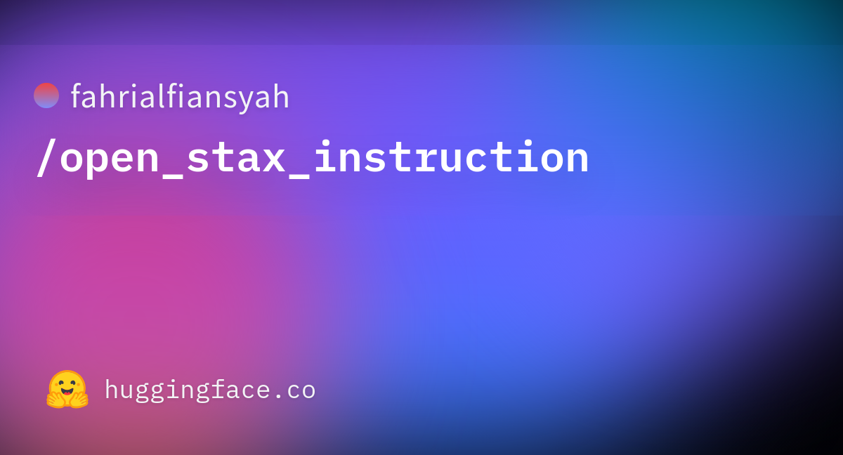 Fahrialfiansyah open stax instruction at main
