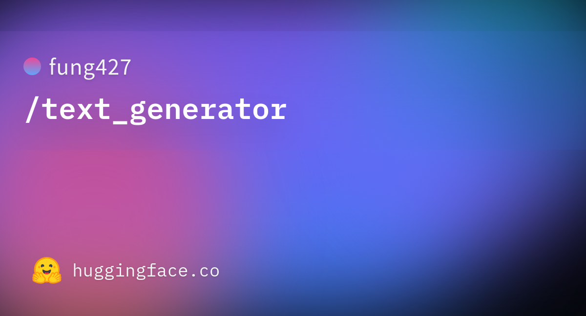 fung427-text-generator-at-main