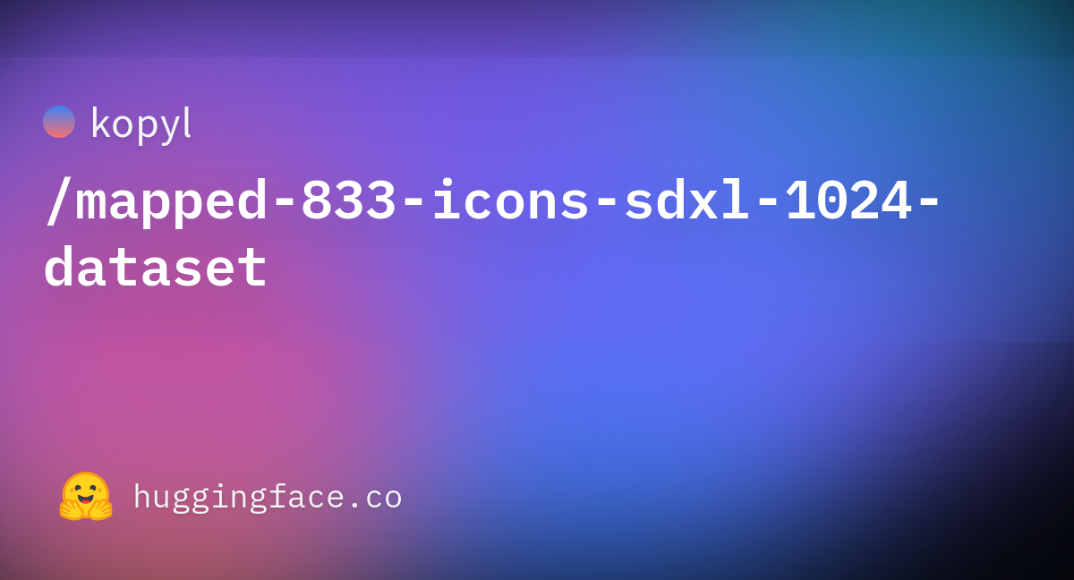 Kopyl Mapped Icons Sdxl Dataset Datasets At Hugging Face