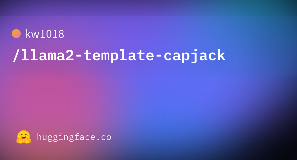 kw1018/llama2-template-capjack · Datasets at Hugging Face