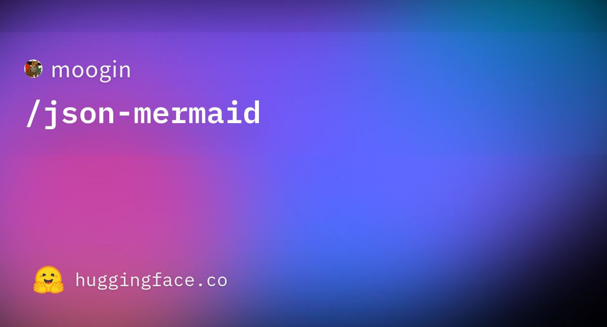 Moogin json mermaid datasets at hugging face