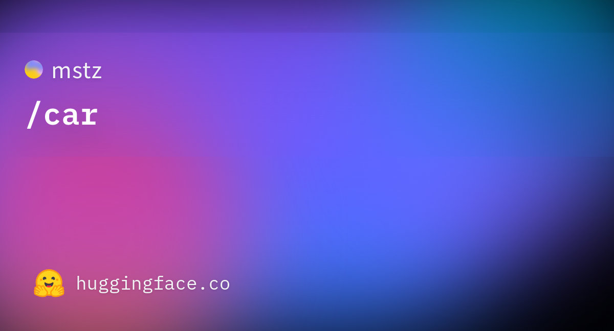 Mstz car datasets at hugging face