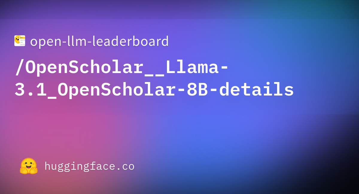 Open-llm-leaderboard/OpenScholar__Llama-3.1_OpenScholar-8B-details ...