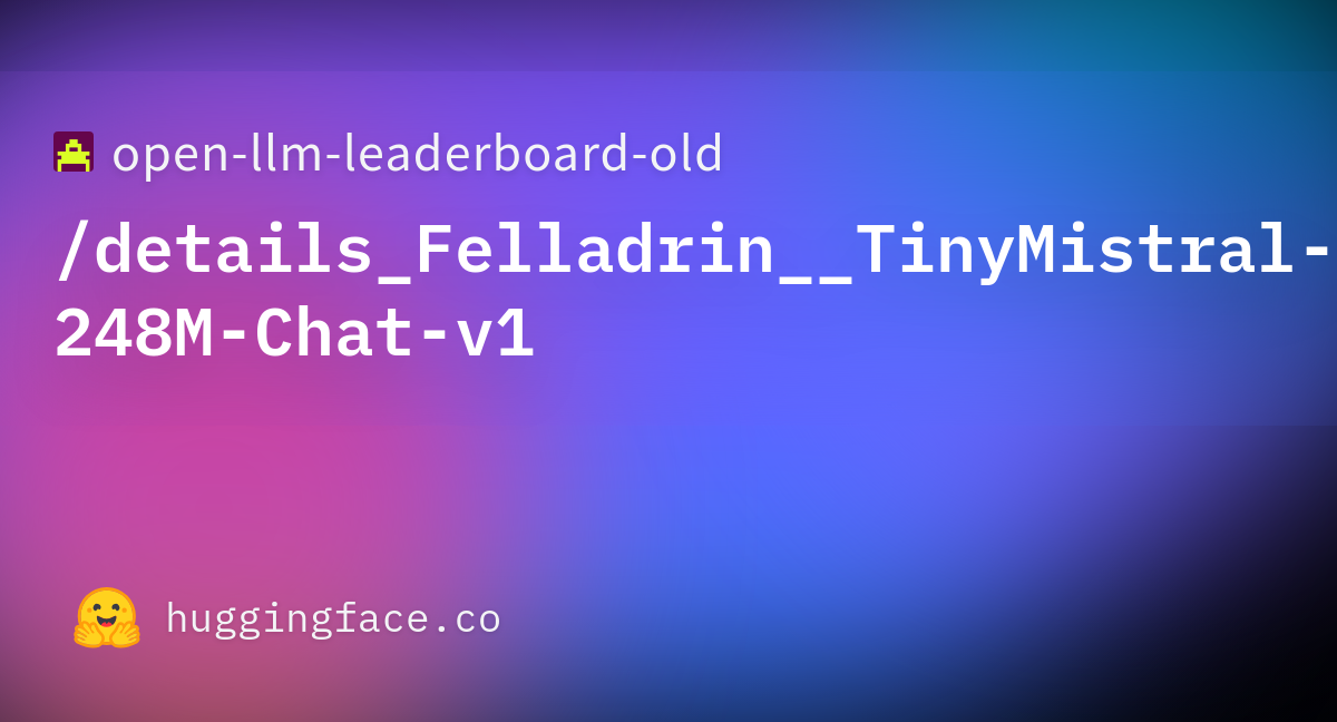 open-llm-leaderboard/details_Felladrin__TinyMistral-248M-Chat-v1 ...