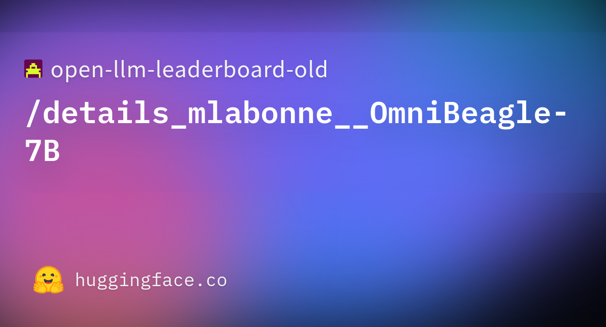 Open-llm-leaderboard/details_mlabonne__OmniBeagle-7B At Main