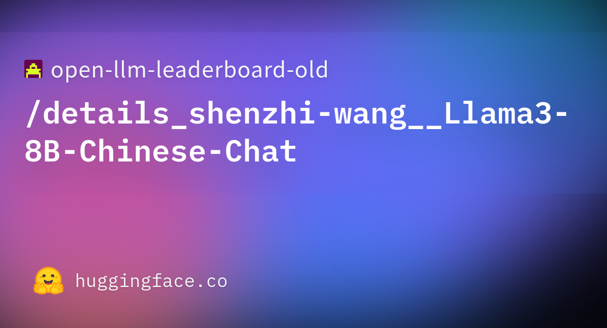 Open-llm-leaderboard/details_shenzhi-wang__Llama3-8B-Chinese-Chat ...