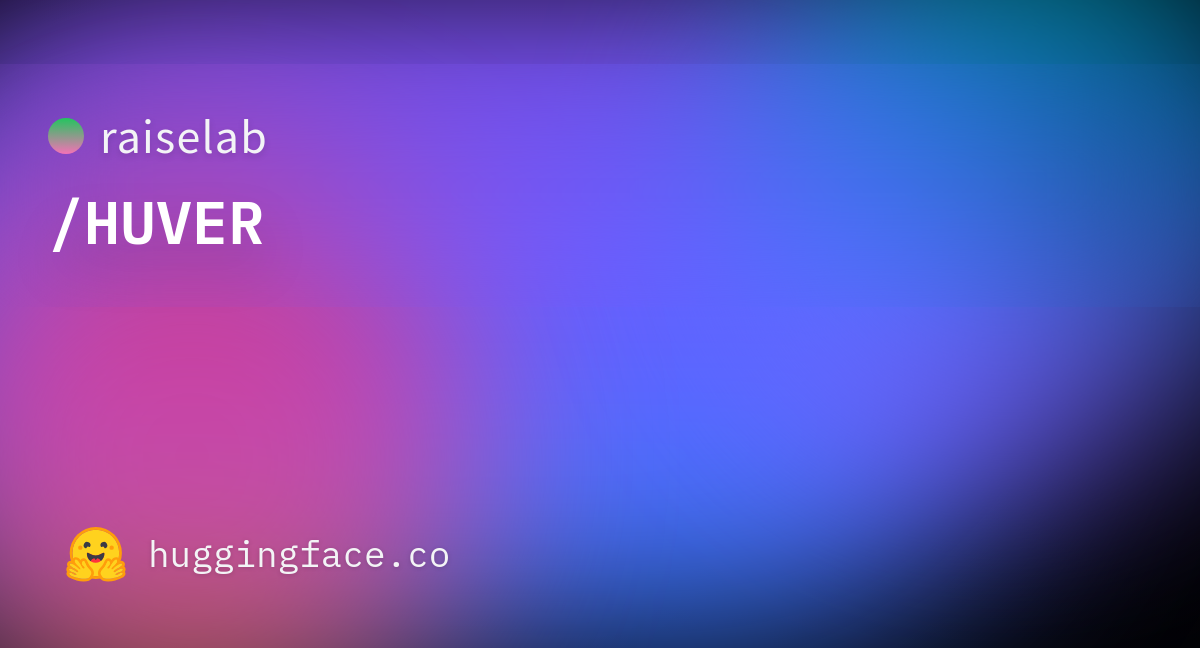 raiselab/HUVER · Datasets at Hugging Face