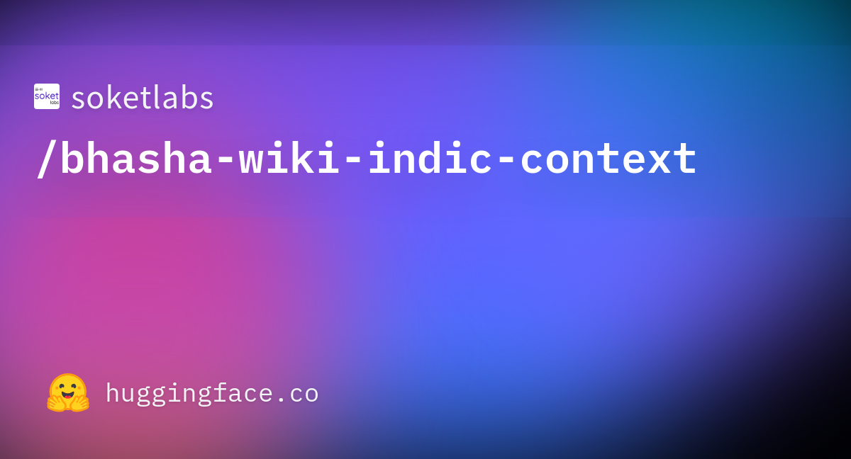 soketlabs/bhasha-wiki-indic-context · Datasets at Hugging Face