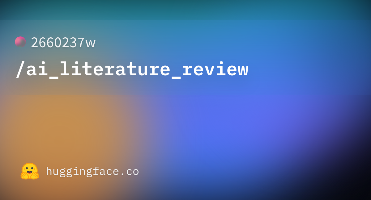 literature review ai writer