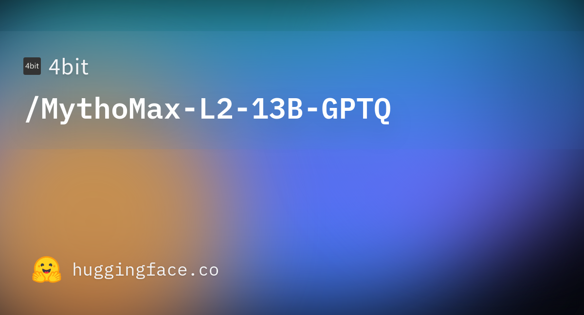 4bit/MythoMax-L2-13B-GPTQ At Main