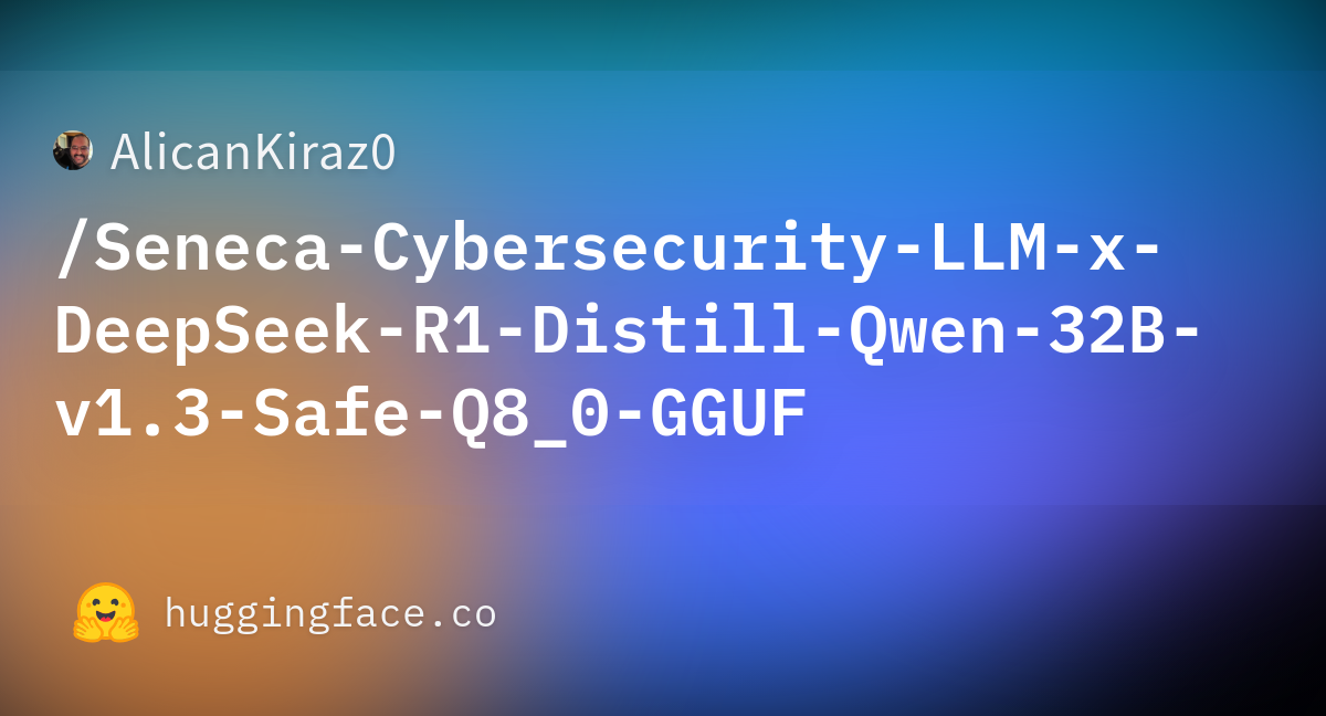 Commits alicankiraz0 seneca x deepseek r1 distill qwen 32b v1 3 safe