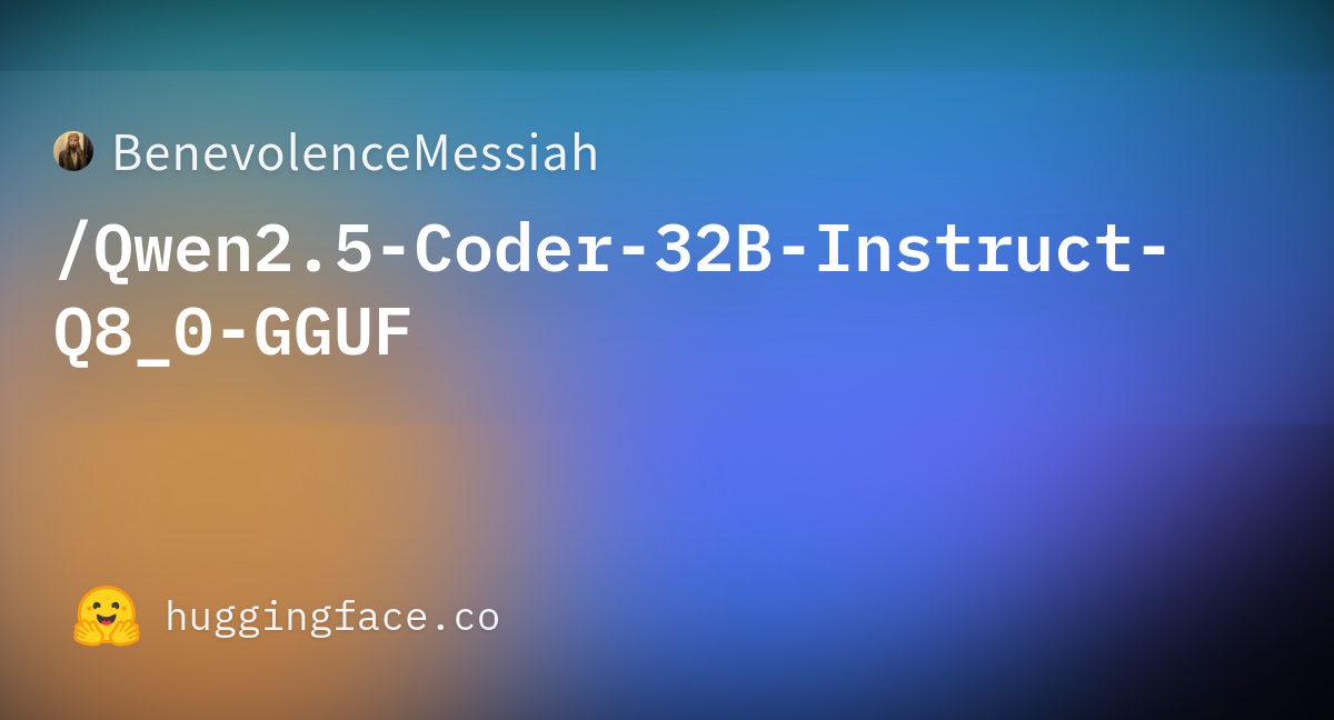 BenevolenceMessiah/Qwen2.5-Coder-32B-Instruct-Q8_0-GGUF · Hugging Face