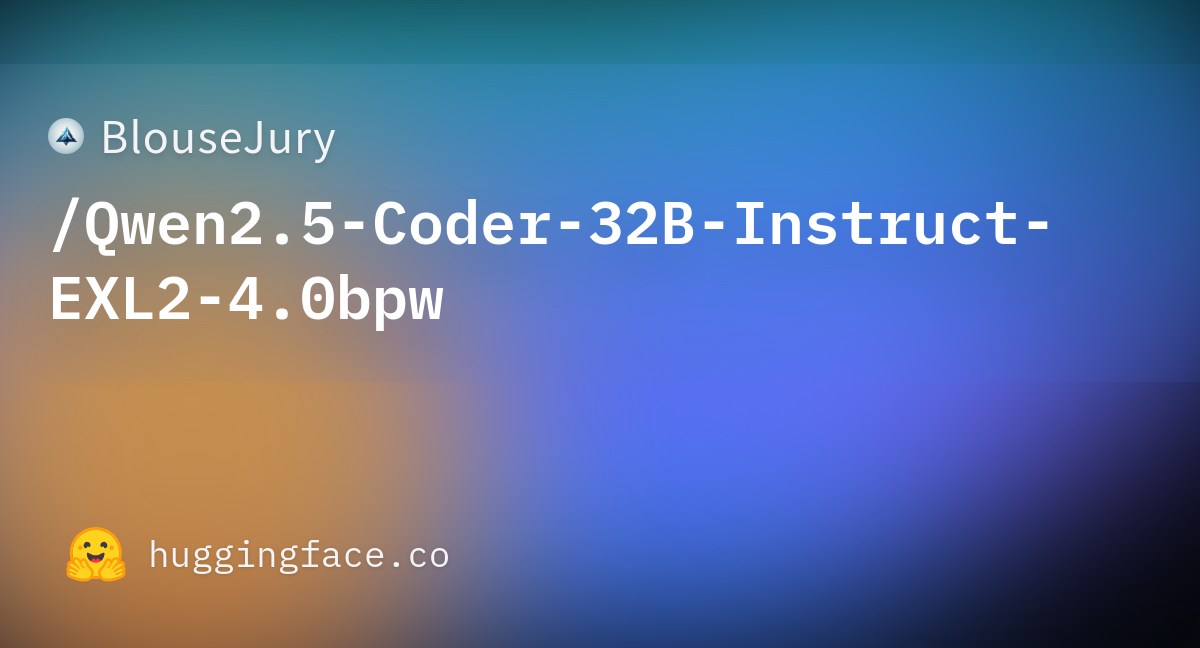 BlouseJury/Qwen2.5-Coder-32B-Instruct-EXL2-4.0bpw · Hugging Face