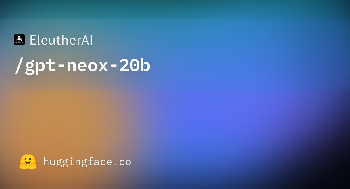 EleutherAI/gpt-neox-20b · Hugging Face