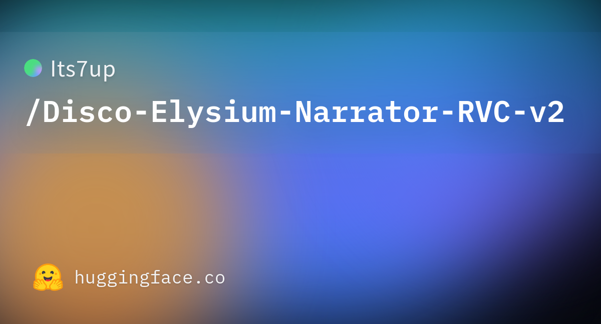 Its7up/Disco-Elysium-Narrator-RVC-v2 at main