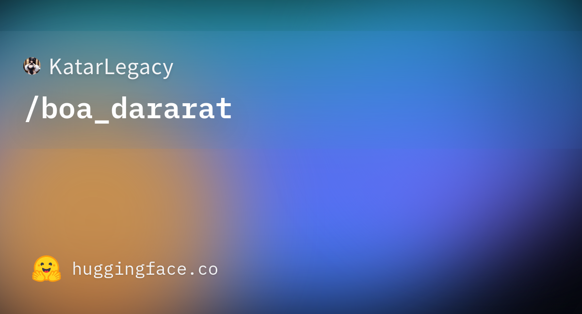 KatarLegacy/boa_dararat at main