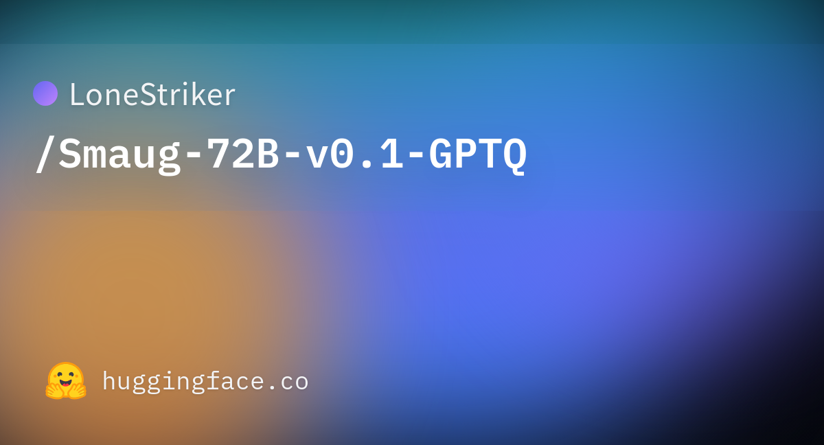 LoneStriker/Smaug-72B-v0.1-GPTQ · Hugging Face