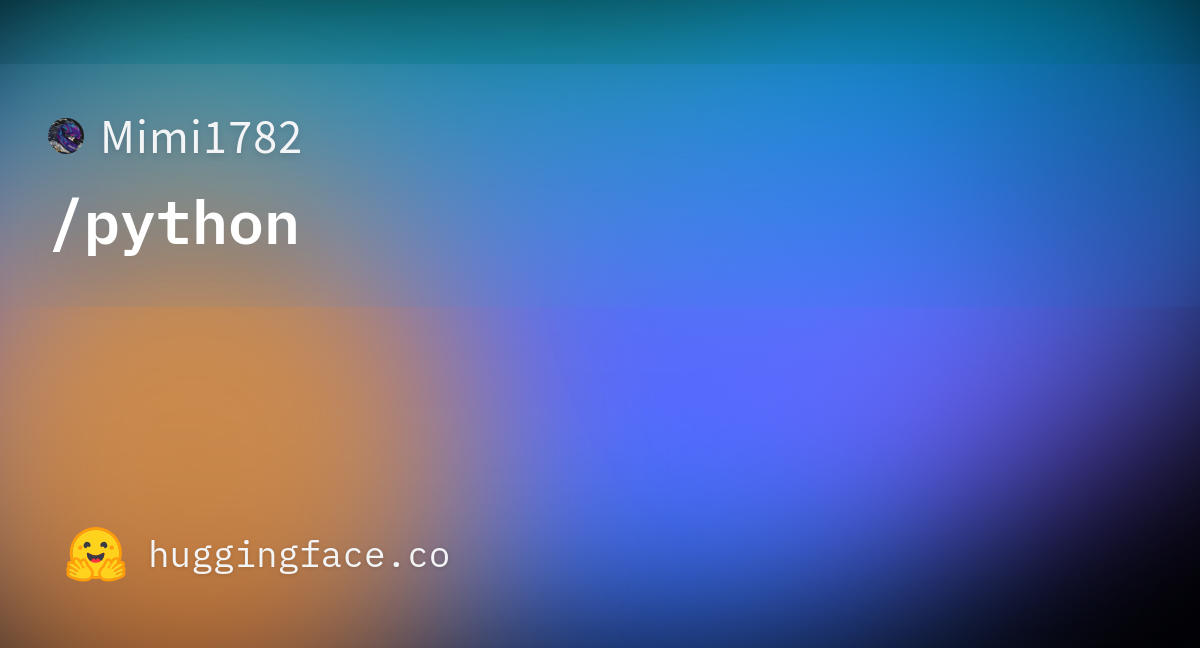 Mimi1782/python · Hugging Face
