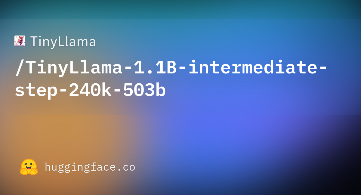 PY007/TinyLlama-1.1B-intermediate-step-240k-503b at main