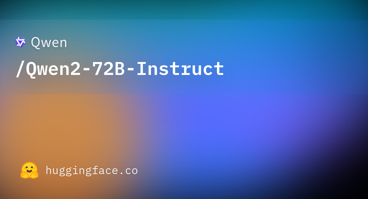 Qwen qwen2 72b instruct hugging face